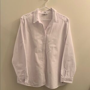 Classic White Button-Up Shirt